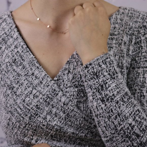 Lauren Ralph Lauren petite tweed wrap dress c1 - Picture 5 of 8